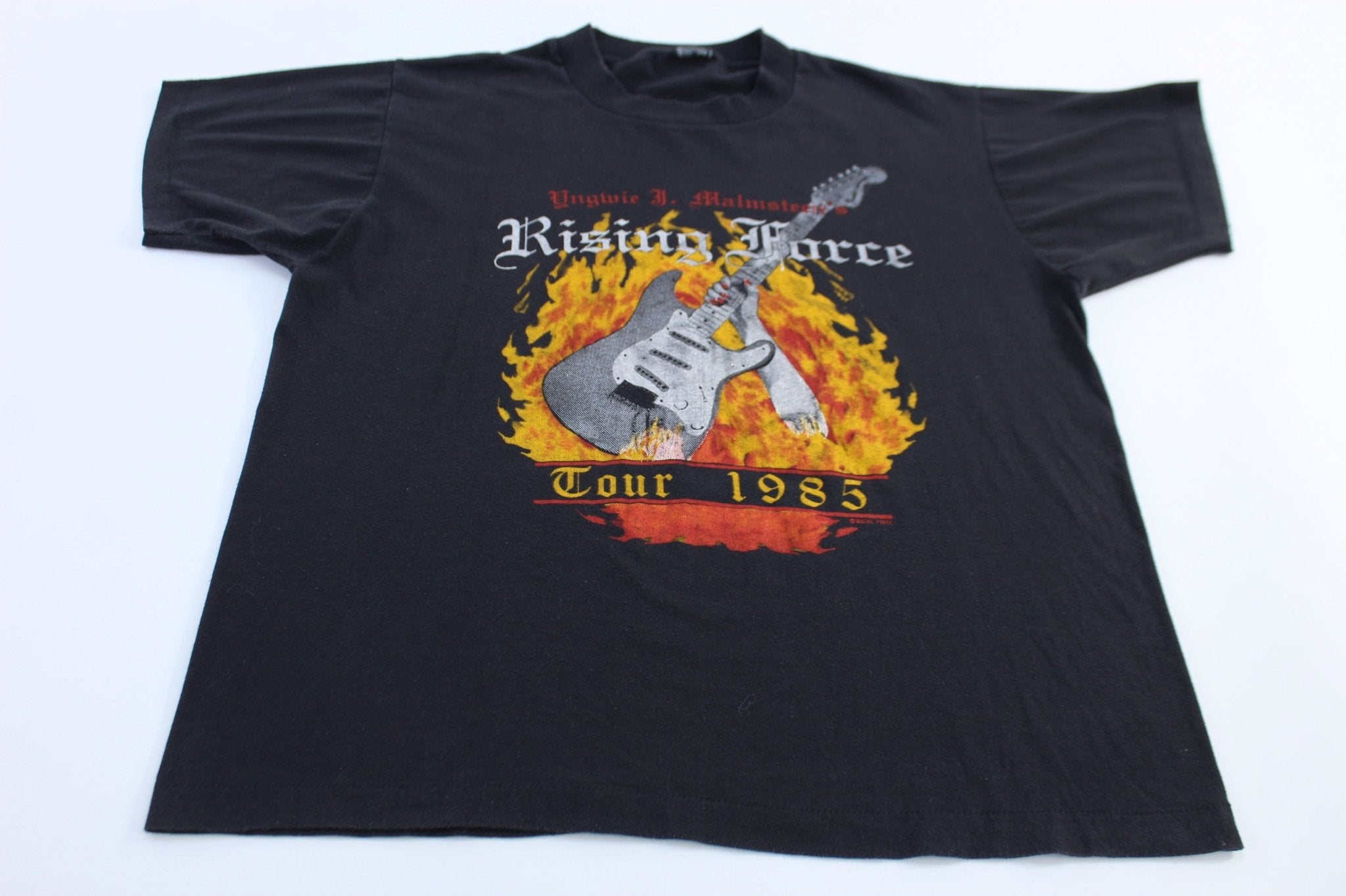 1985 Rising Force Marching Out Tour T-shirt - ThriftedThreads.com