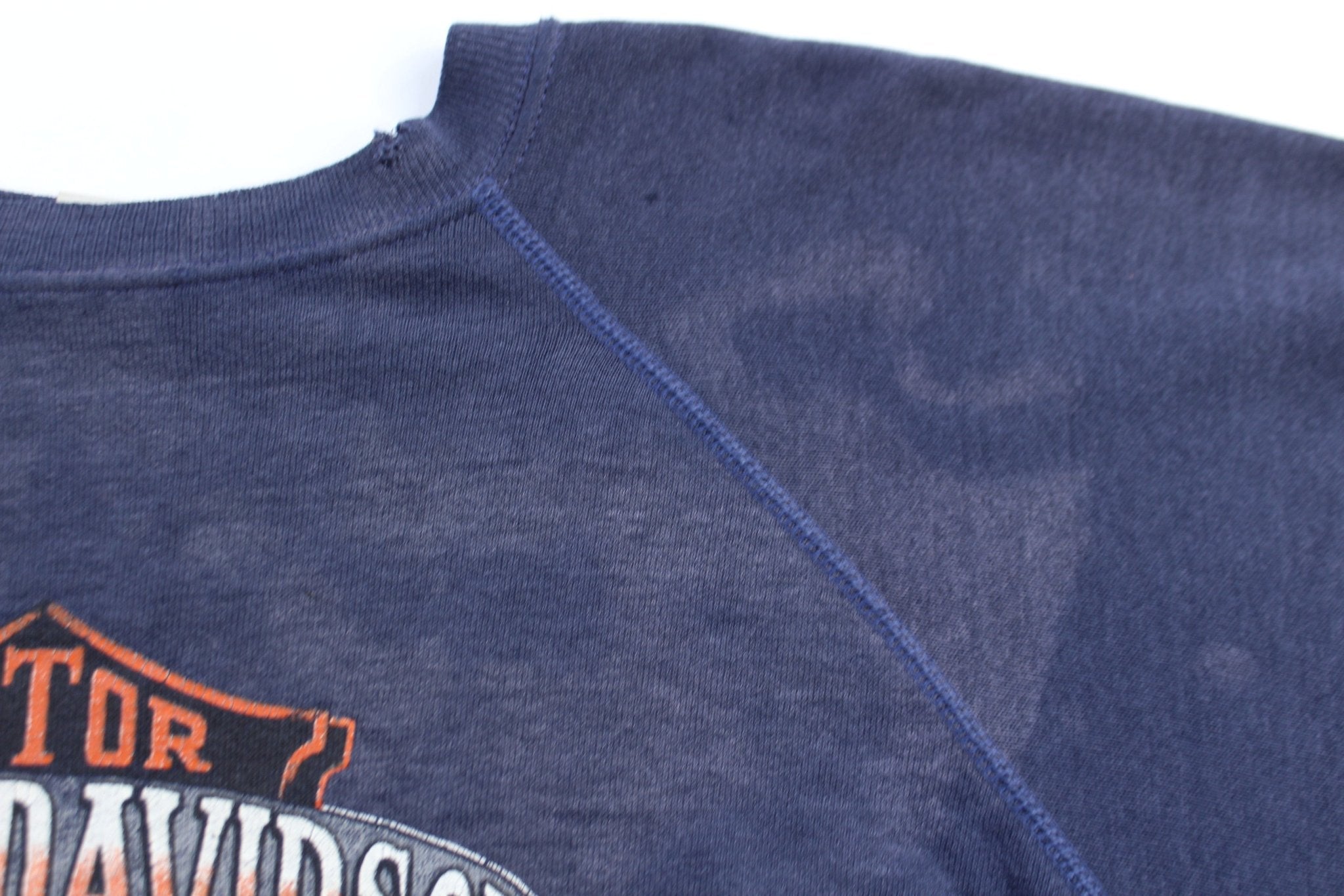 1987 Harley Davidson Motorcycles Chrome Link Sweatshirt - ThriftedThreads.com