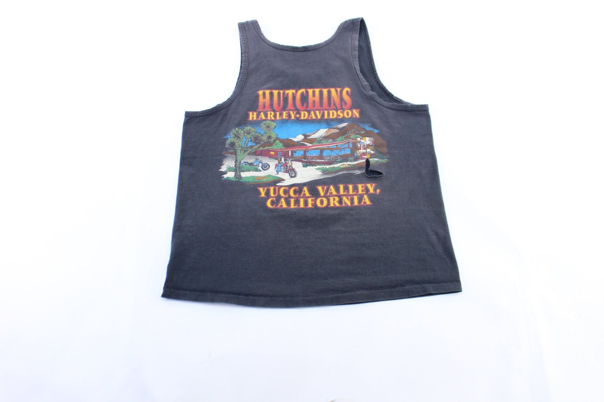 1992 Harley Davidson Motorcycles Yucca Valley, California Tank Top - ThriftedThreads.com