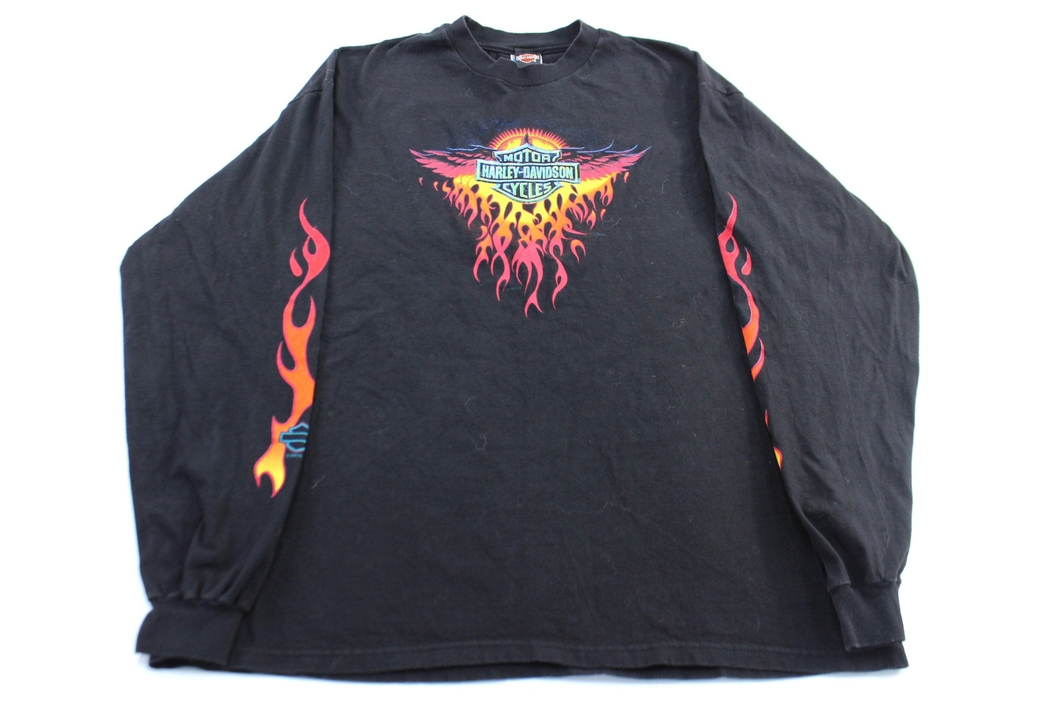 Harley Davidson flame LS tシャツ