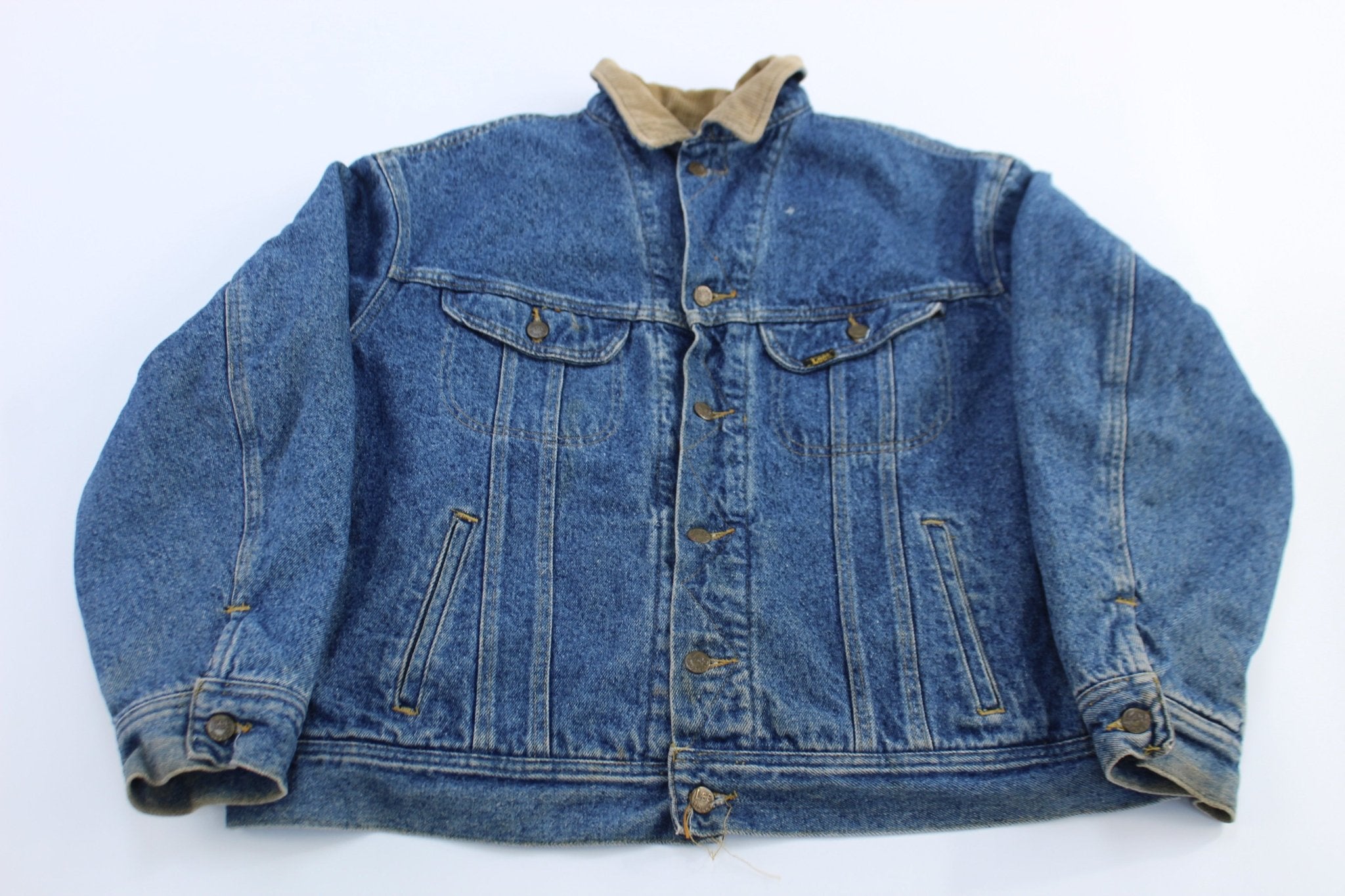 70's Lee Storm Rider Blanket Lined Denim Jacket –