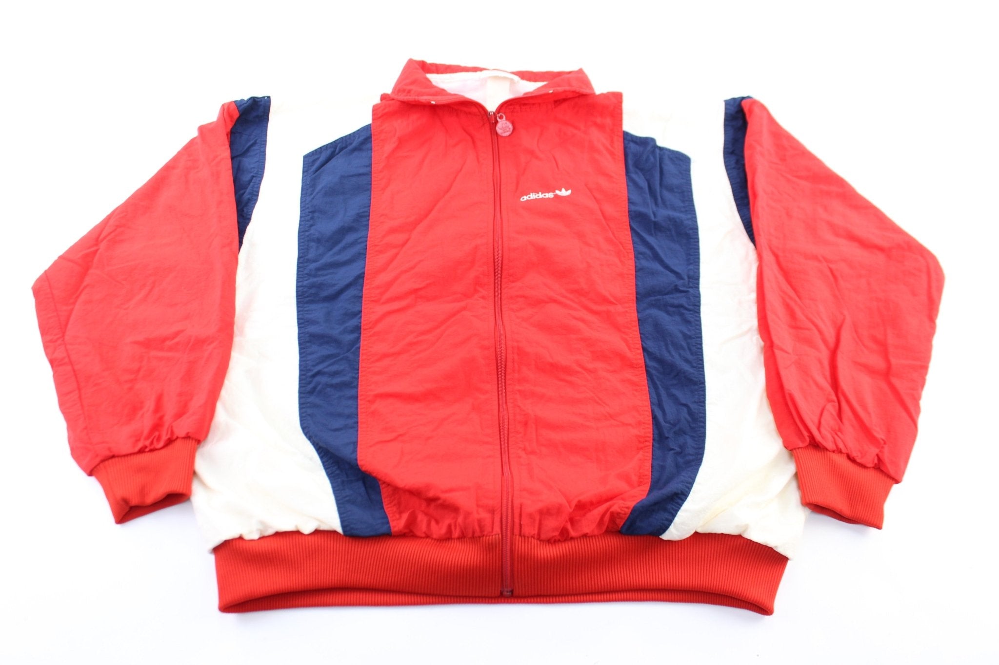 Adidas red and blue jacket online