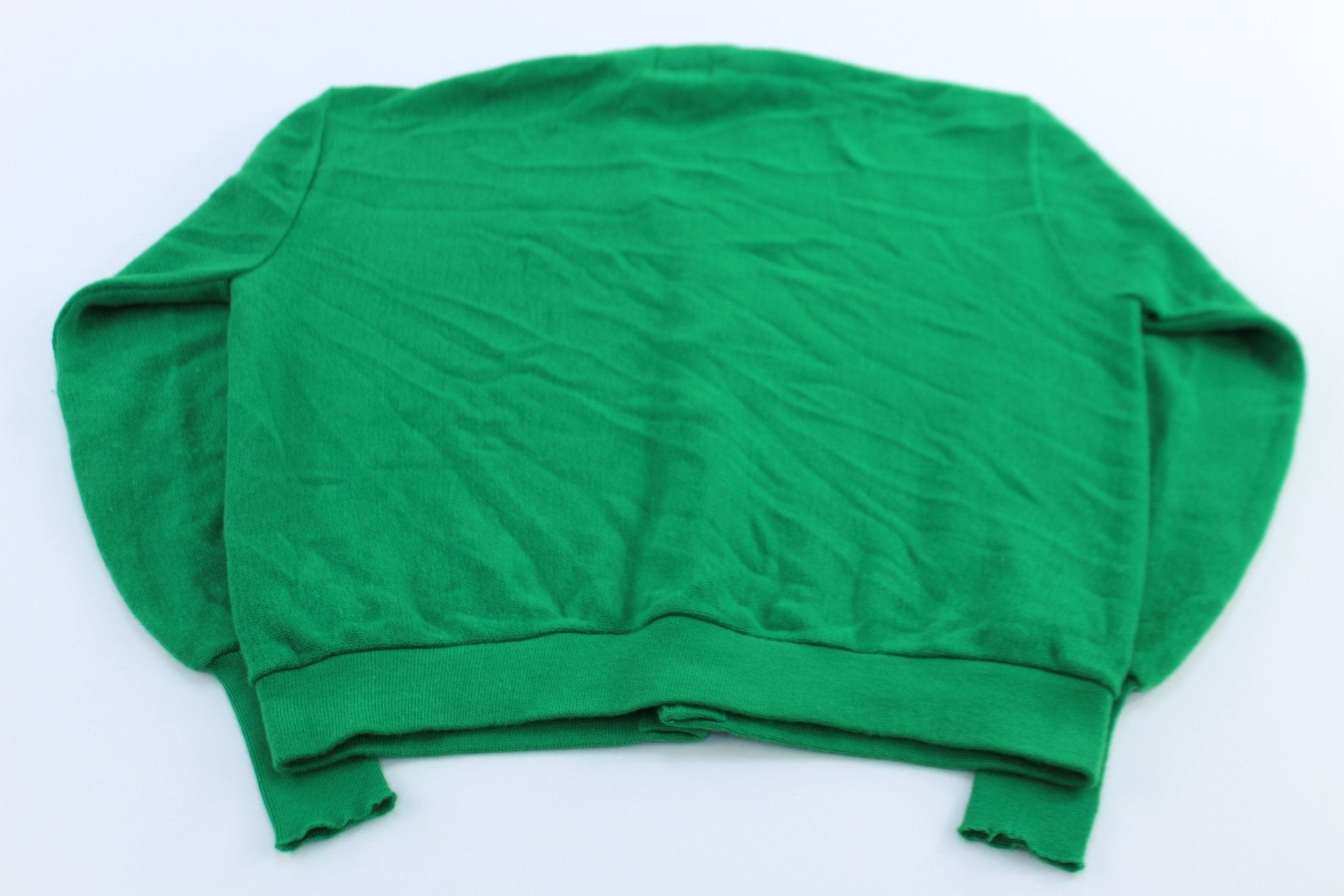80's Baylor University Green Cardigan Sweater - ThriftedThreads.com