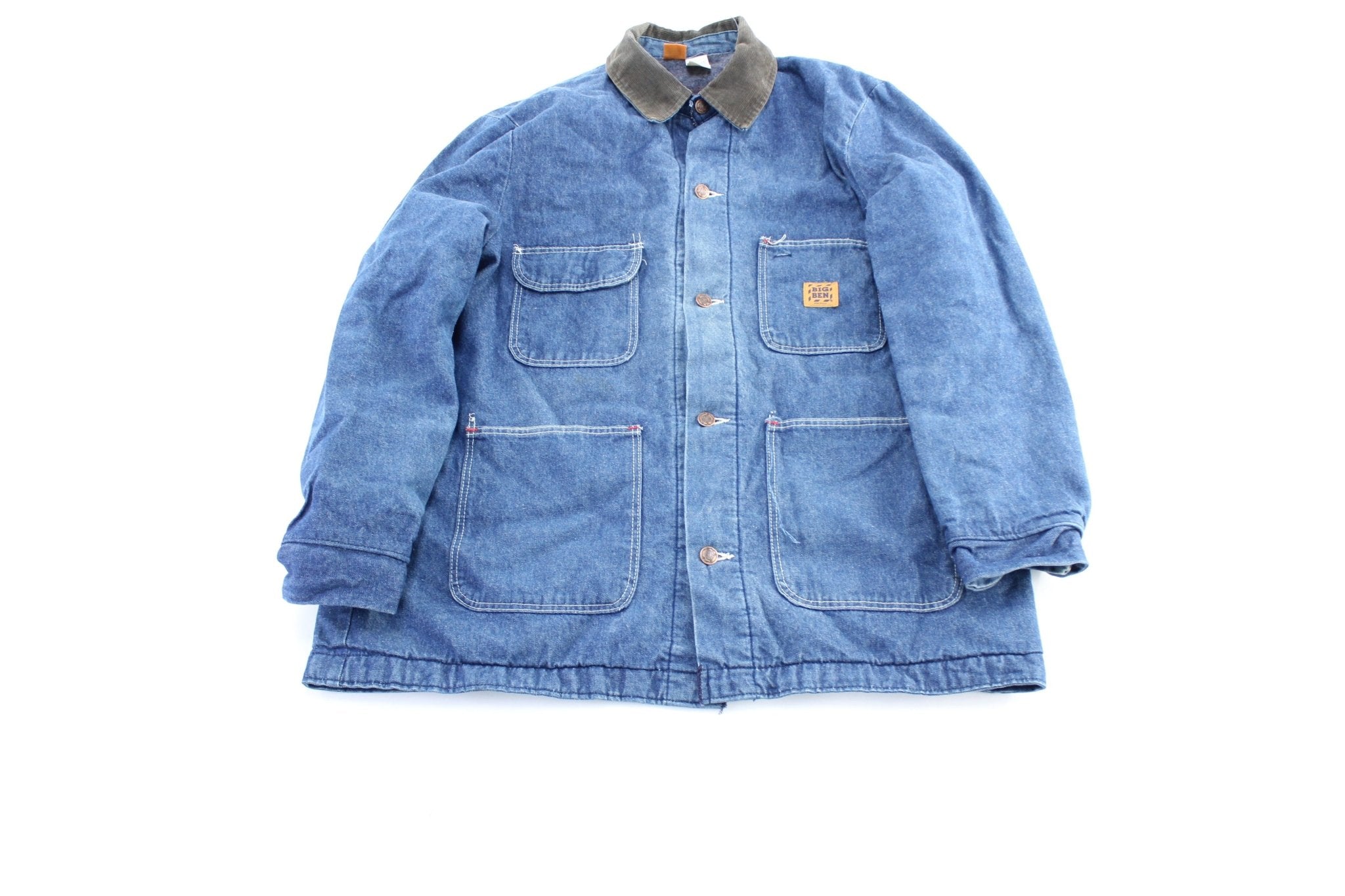 Blanket lined fashion denim chore coat