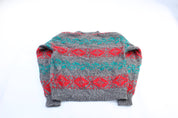 80's Kenneth Stevens Acrylic Patterned Sweater - ThriftedThreads.com