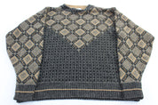 80's Ron Chereskin Geometric Patterned Sweater - ThriftedThreads.com