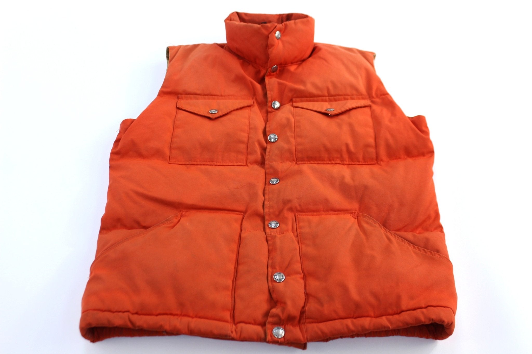 80's The North Face Orange Puffer Vest – ThriftedThreads.com