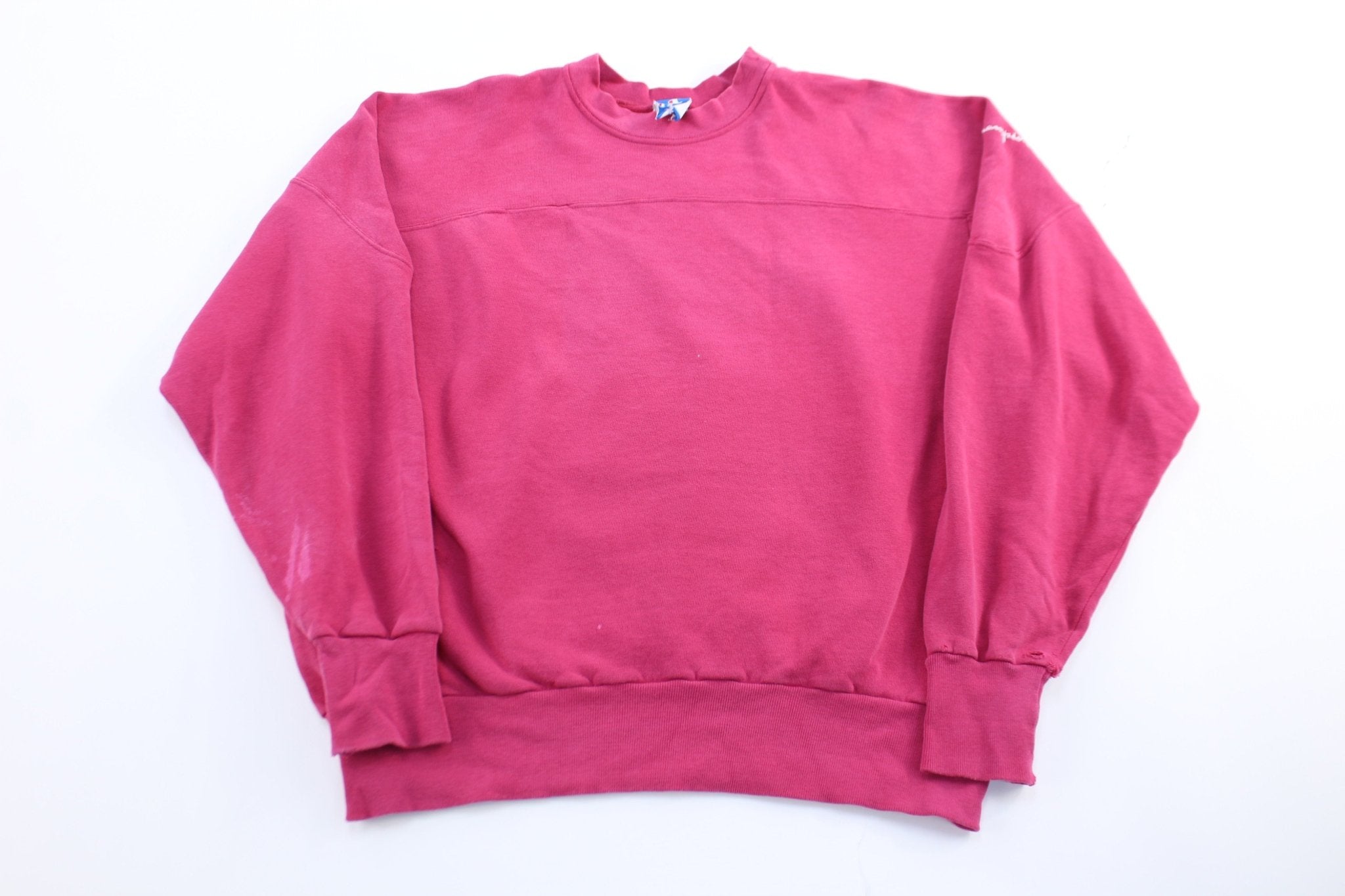 90's Champion Embroidered Logo Pink Sweatshirt