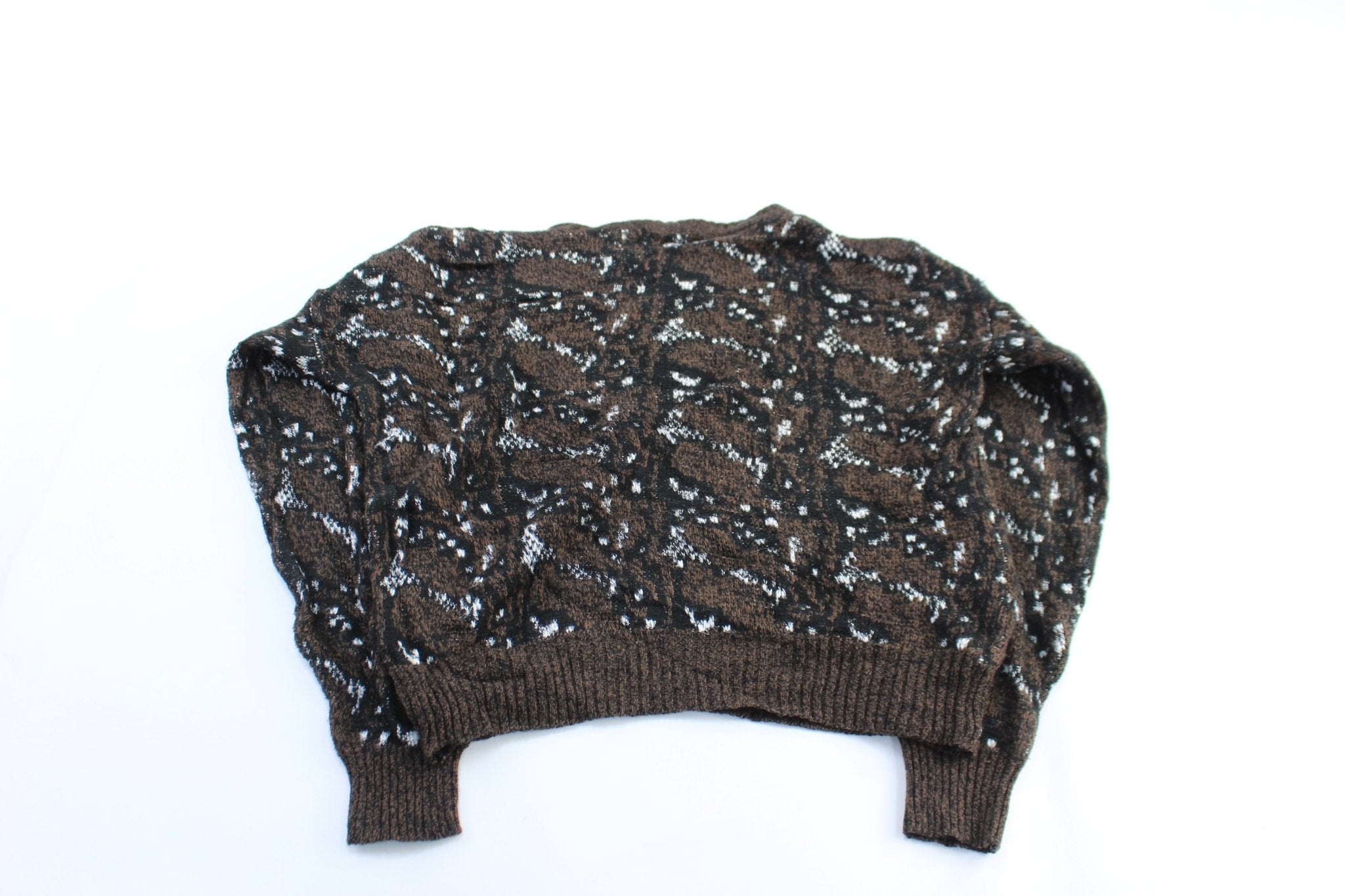 90's Michael Gerald Knitted Patterned Sweater - ThriftedThreads.com