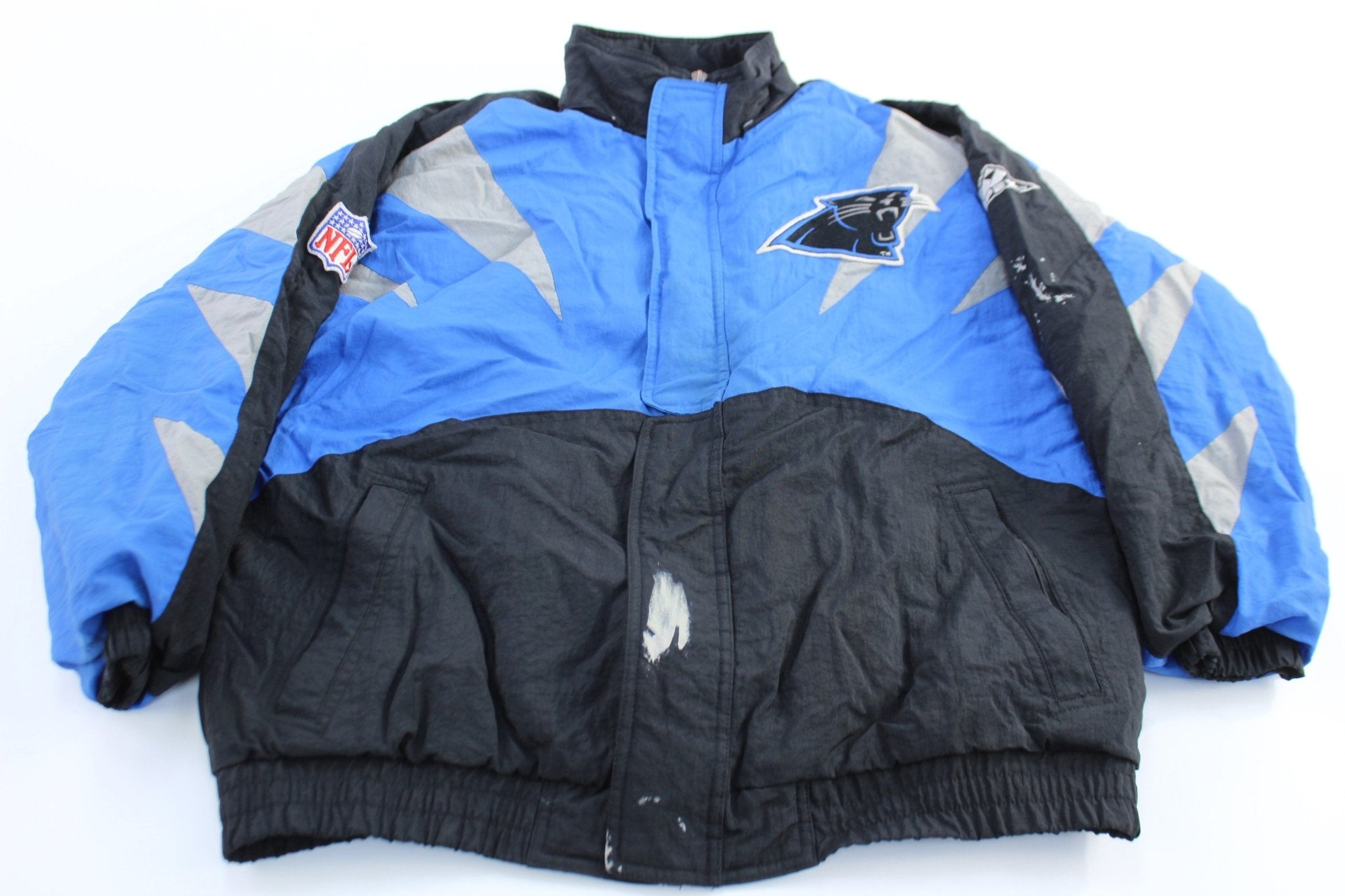 90's North Carolina Panthers Embroidered Apex One Zip Up Jacket