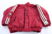 90's San Francisco 49ers Embroidered Starter Zip Up Jacket - ThriftedThreads.com