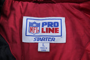 90's San Francisco 49ers Embroidered Starter Zip Up Jacket - ThriftedThreads.com