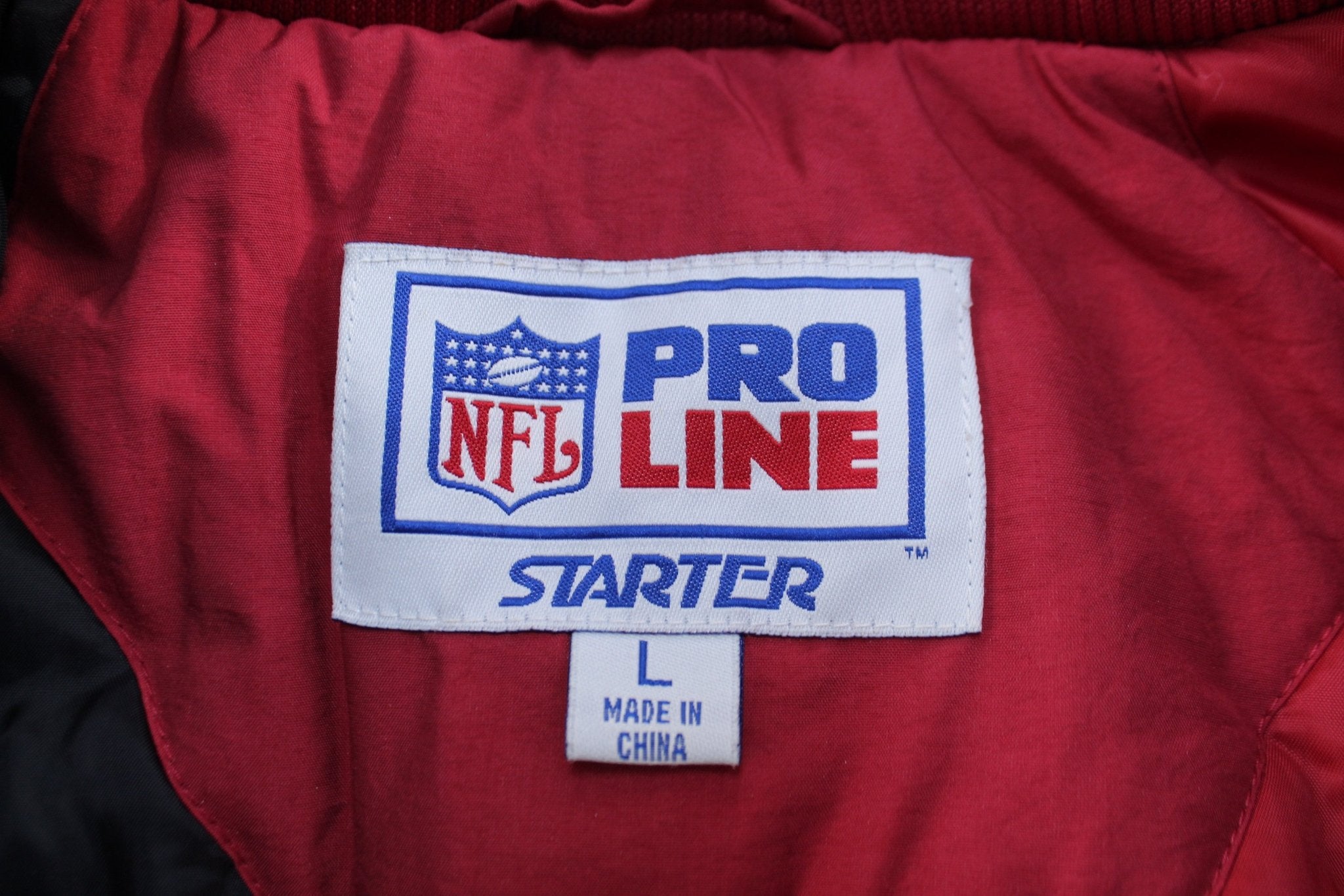 90's San Francisco 49ers Embroidered Starter Zip Up Jacket - ThriftedThreads.com