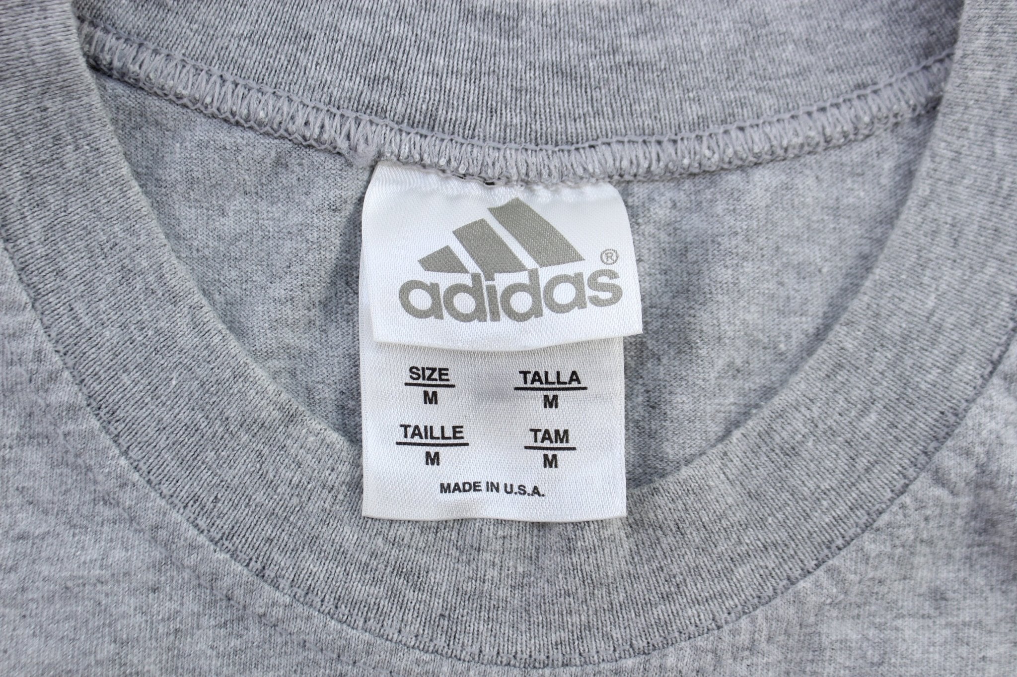 Adidas Basketball Logo Grey Tank Top - ThriftedThreads.com