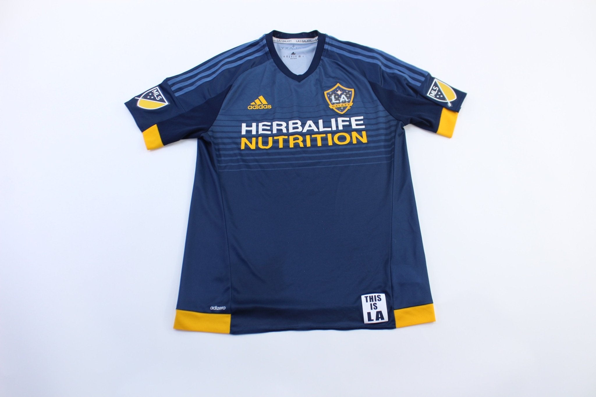 サッカーユニフォーム LA galaxy Adidas Embroidered Logo LA Galaxy Soccer Jersey