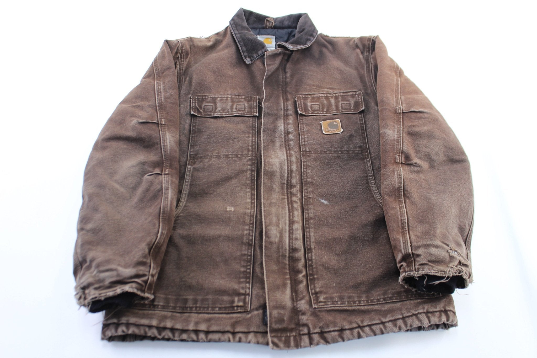 Carhartt ブラウン ジップアップジャケット Carhartt ブラウン ジップアップジャケット