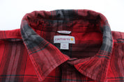 Carhartt Red & Black Button Down LS Flannel Shirt - ThriftedThreads.com