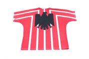 Cervaze Tecate Logo Mexico Red & White Striped Soccer Jersey - ThriftedThreads.com