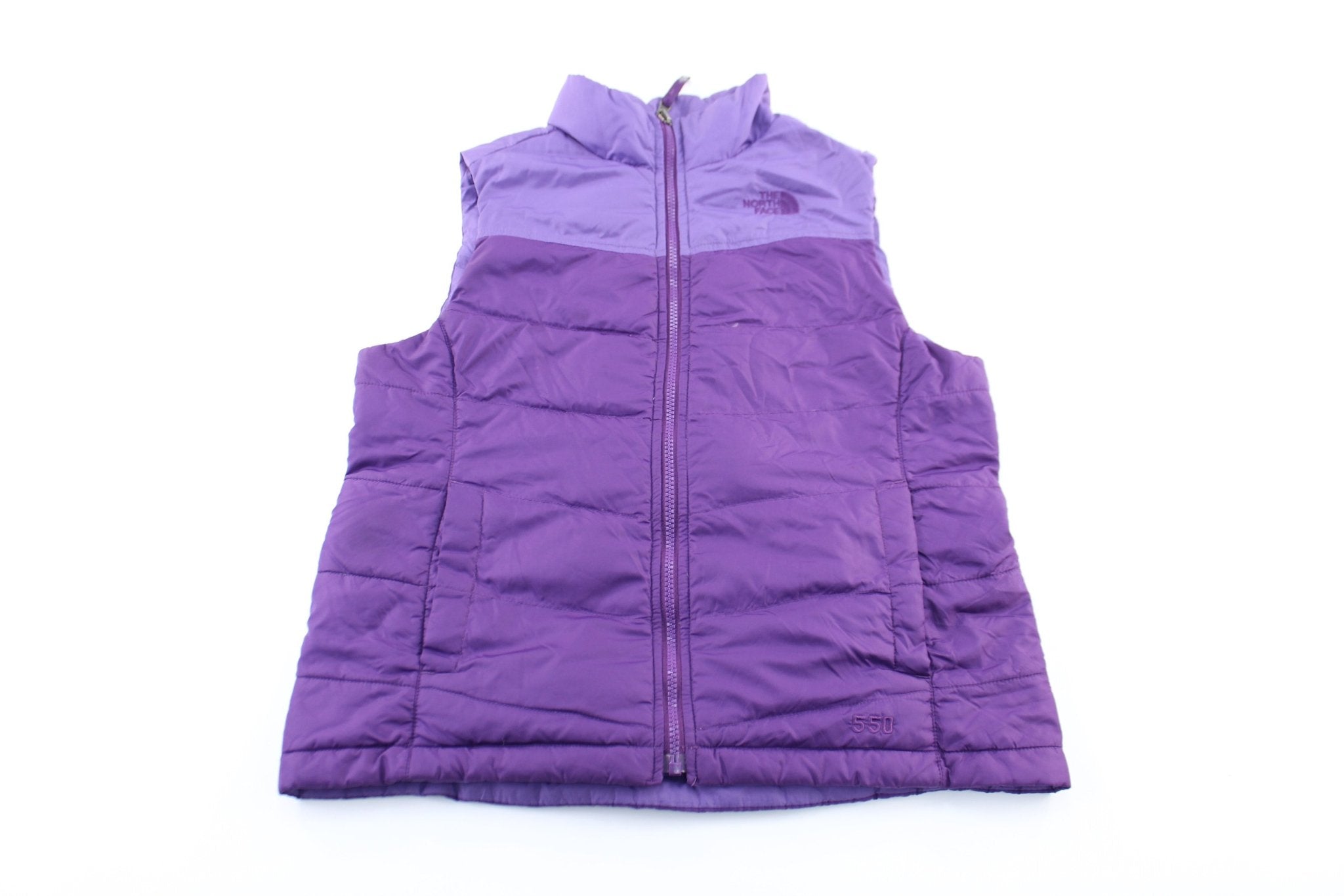 North face vest purple best sale