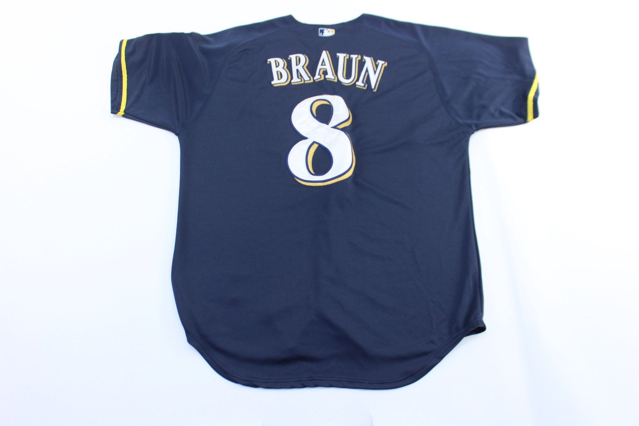 Majestic Embroidered Milwaukee Brewers Ryan Braun Baseball Jersey - ThriftedThreads.com