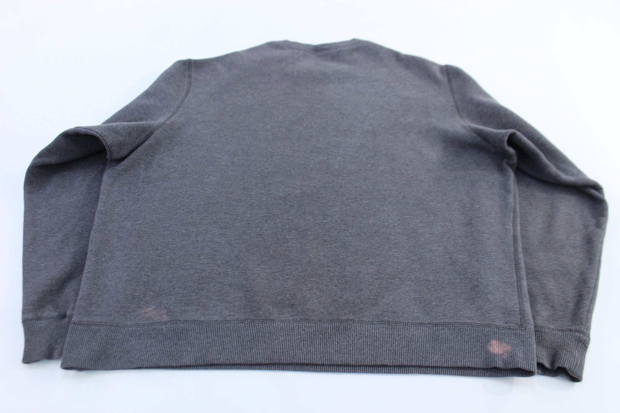 Nike Embroidered Logo Grey Sweatshirt - ThriftedThreads.com
