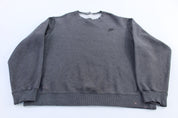 Nike Embroidered Logo Grey Sweatshirt - ThriftedThreads.com