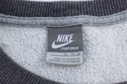 Nike Embroidered Logo Grey Sweatshirt - ThriftedThreads.com