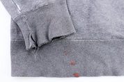 Nike Embroidered Swoosh Logo Grey Pullover Hoodie - ThriftedThreads.com