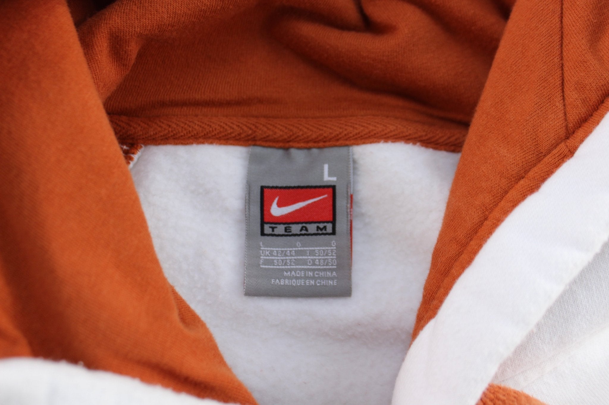 Nike Embroidered Swoosh Logo University of Texas Pullover Hoodie - ThriftedThreads.com
