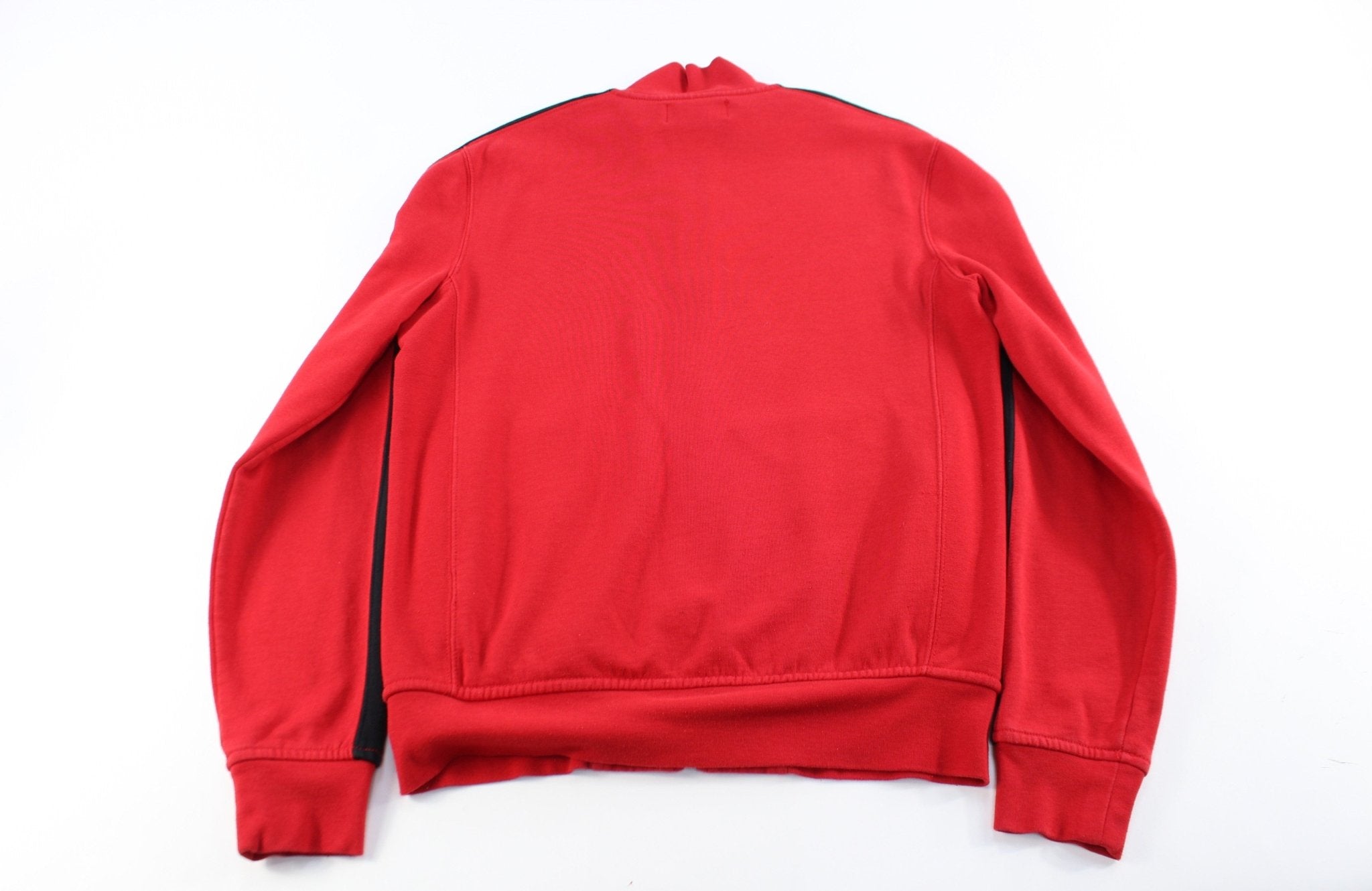 Polo by Ralph Lauren Embroidered Logo Black & Red Zip Up Jacket - ThriftedThreads.com