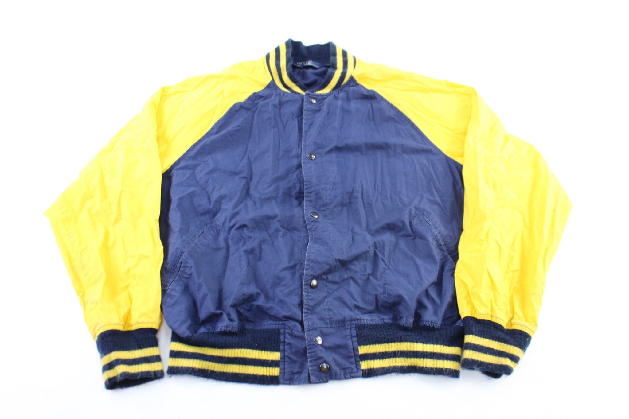 POLO RALPH LAUREN Big & Tall Blue Yellow Denim Varsity Bomber buy Jacket Sz 3XB NWT