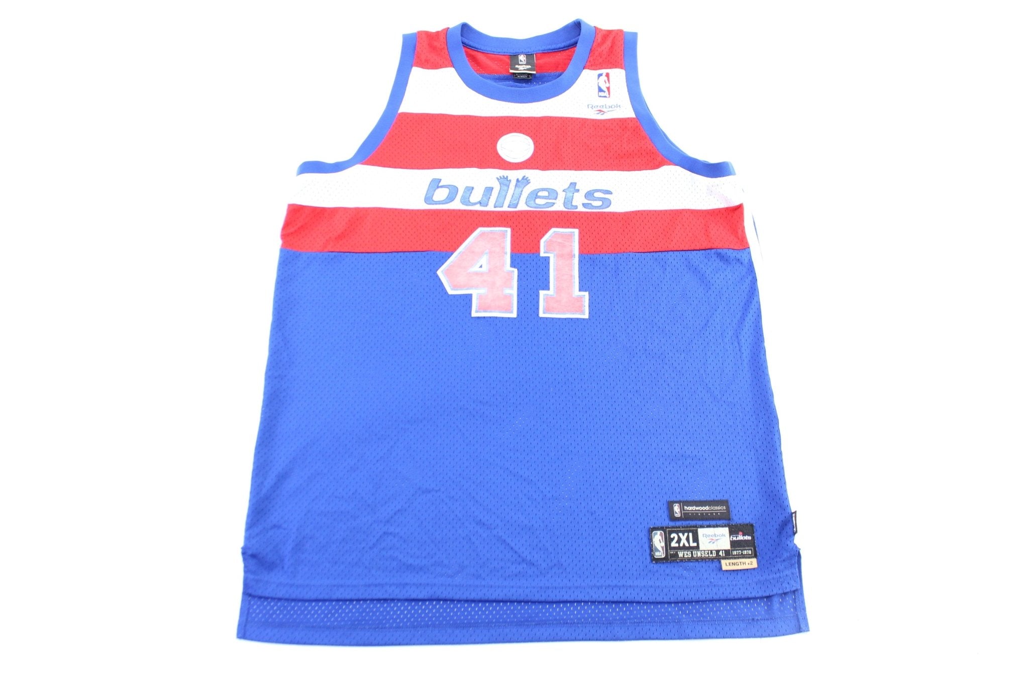 Wes unseld outlets Reebok swingman hard wood classic jersey