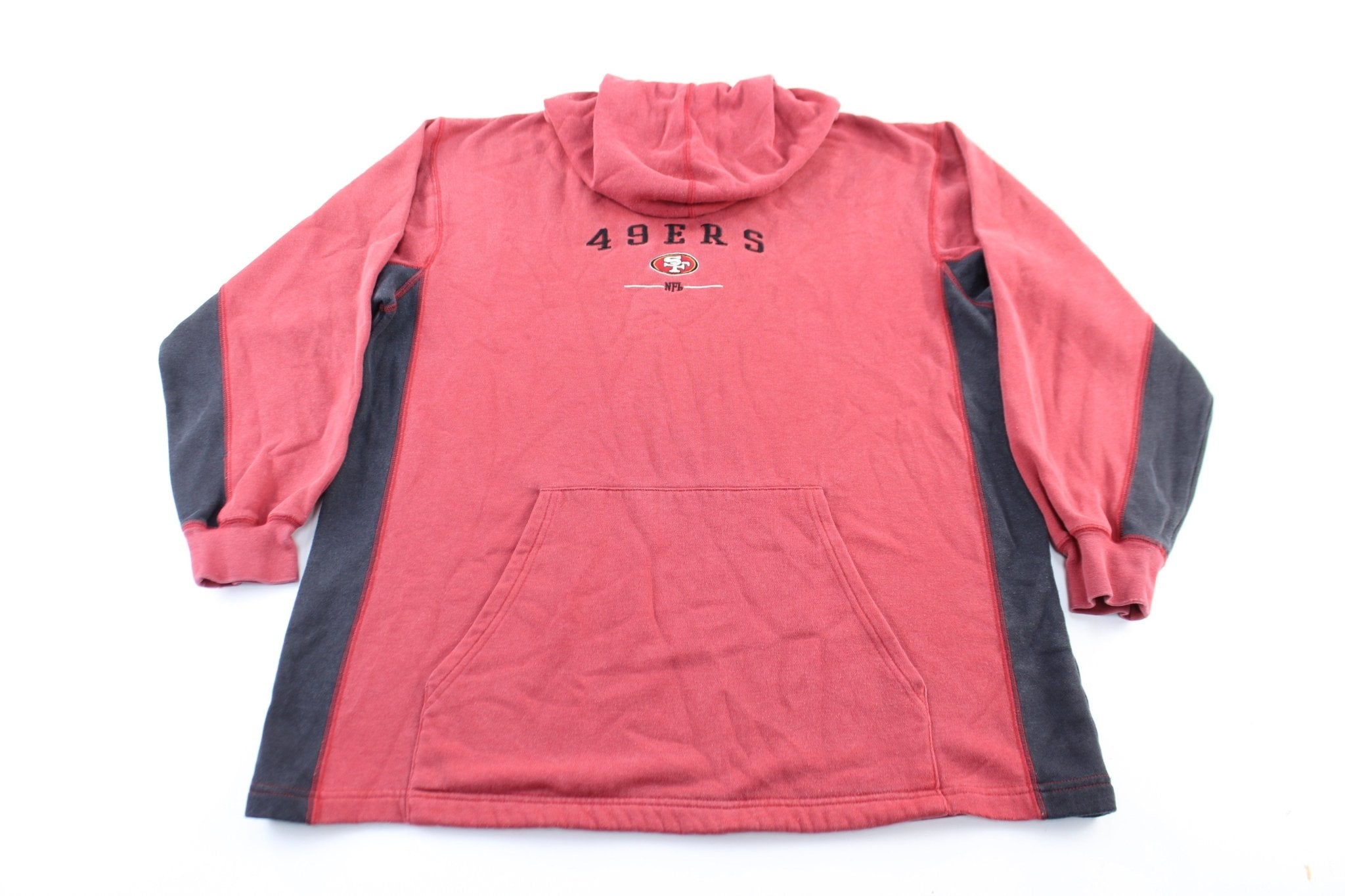 San Francisco Giants Embroidered Black & Red Pullover - ThriftedThreads.com