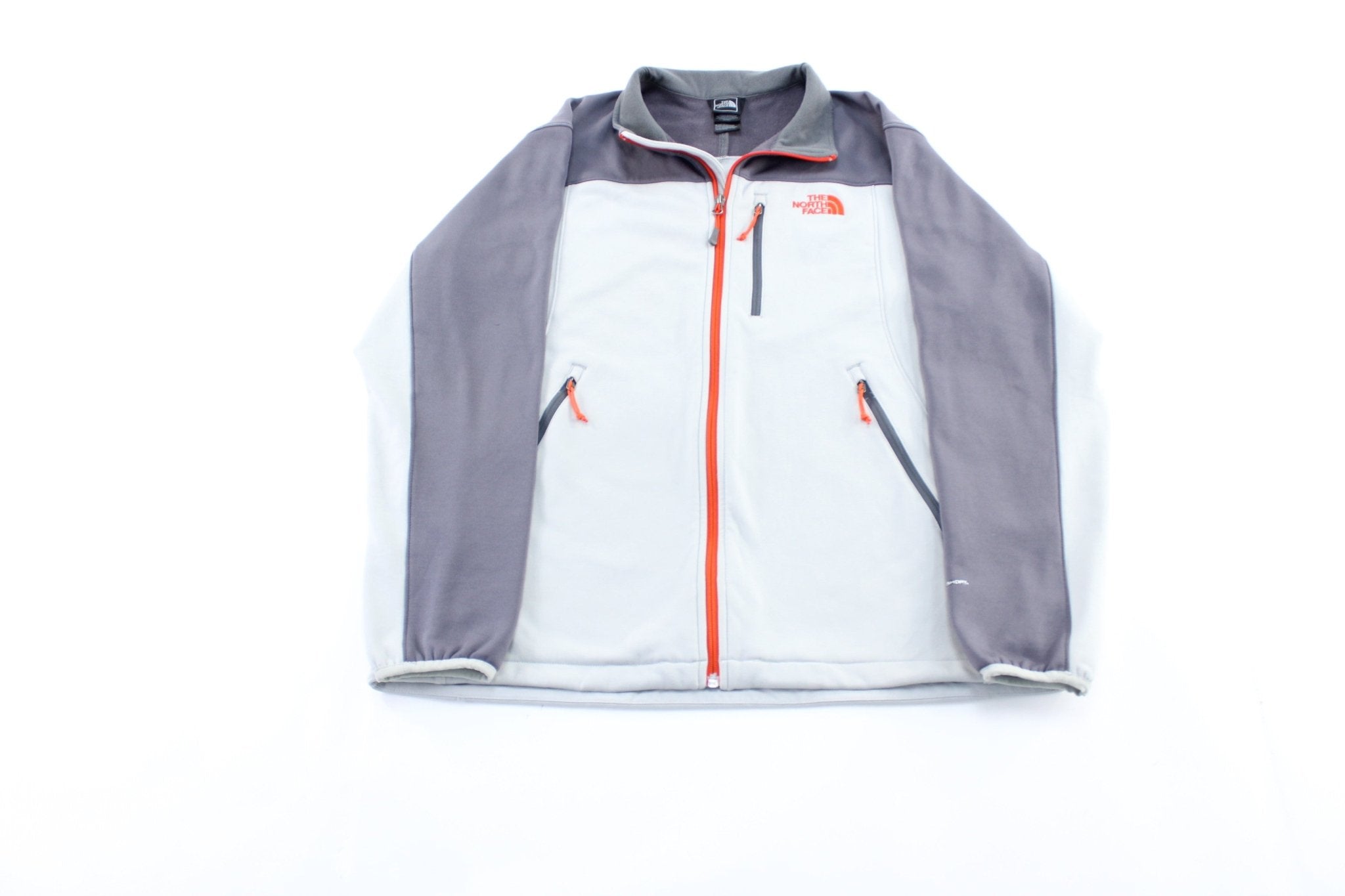 Grey and shops orange north face jacket