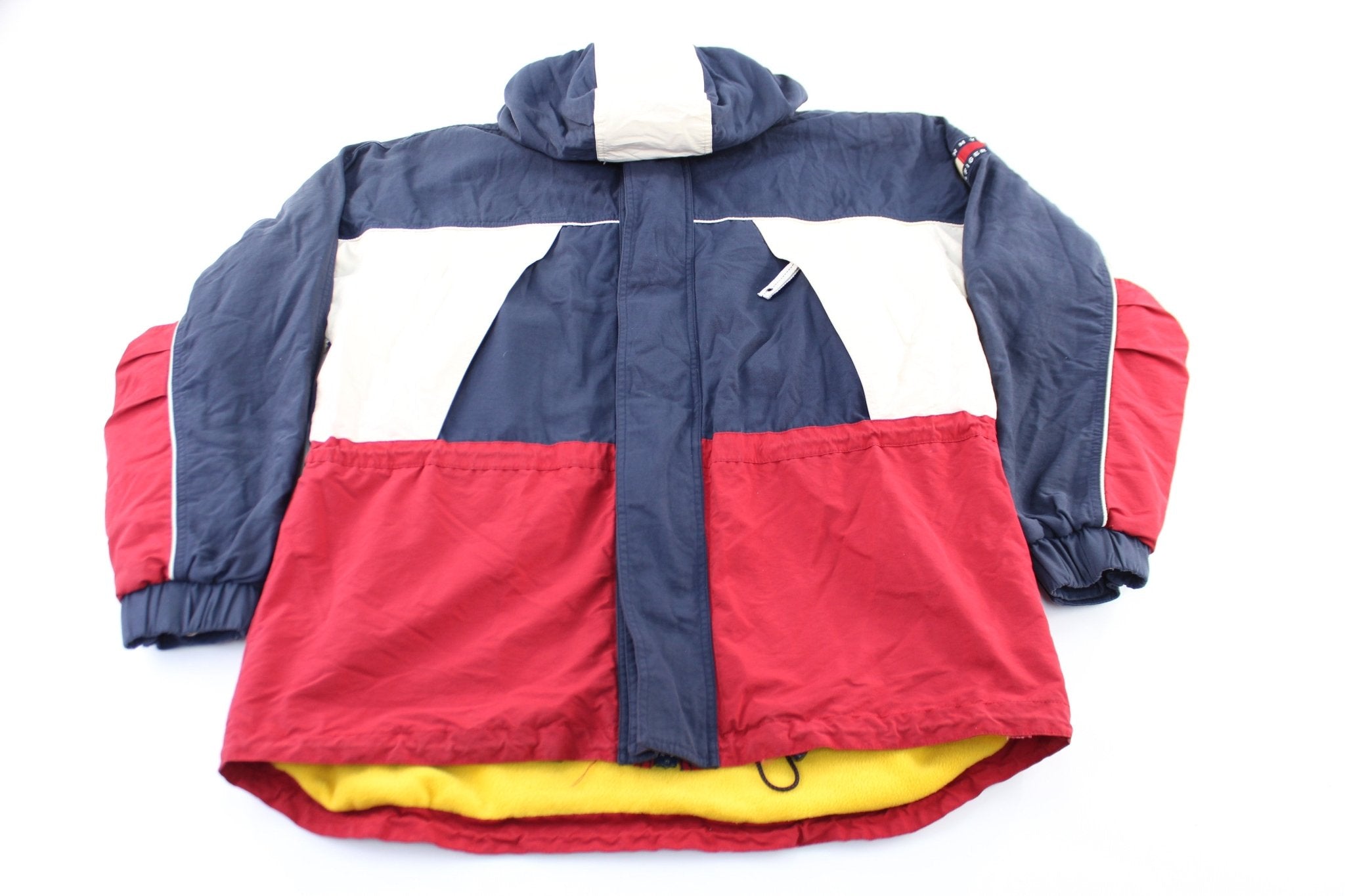 Tommy Hilfiger Embroidered Logo Red Blue White Zip Up Jacket ThriftedThreads