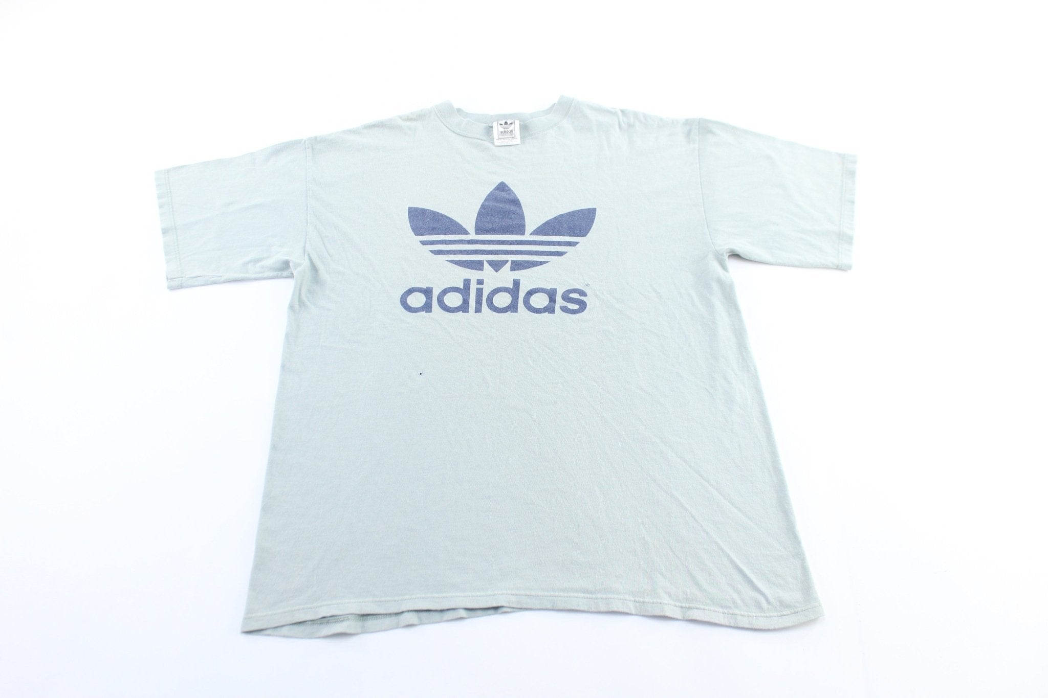 ThriftedThreads Vintage Adidas Logo Double Sided T Shirt