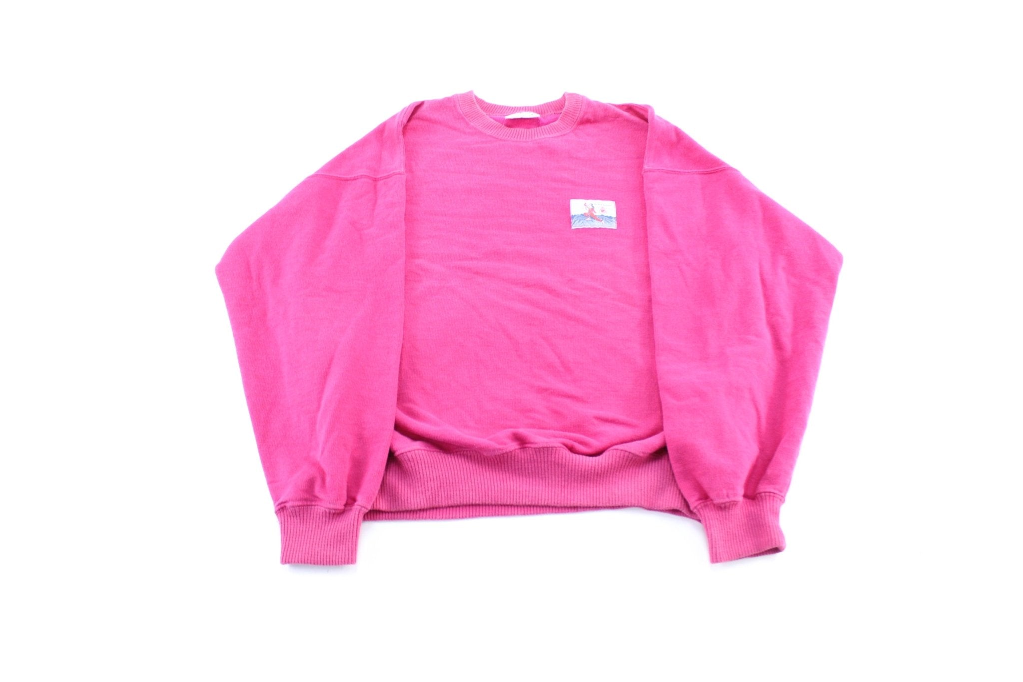 Vintage Le Coq Sportif French Logo Pink Sweatshirt ThriftedThreads