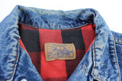 Vintage Plain Pockets Denim Jacket - ThriftedThreads.com