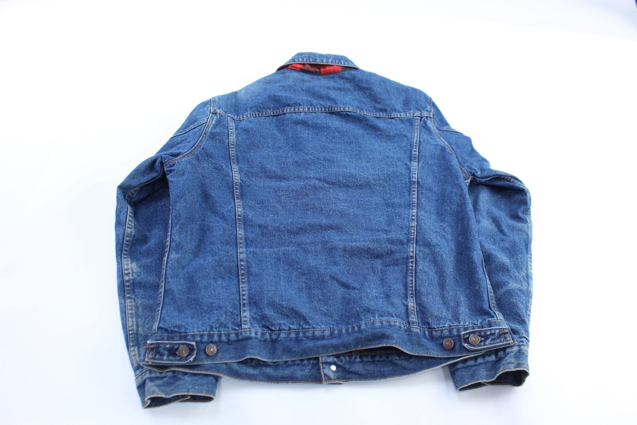 Vintage Plain Pockets Denim Jacket - ThriftedThreads.com