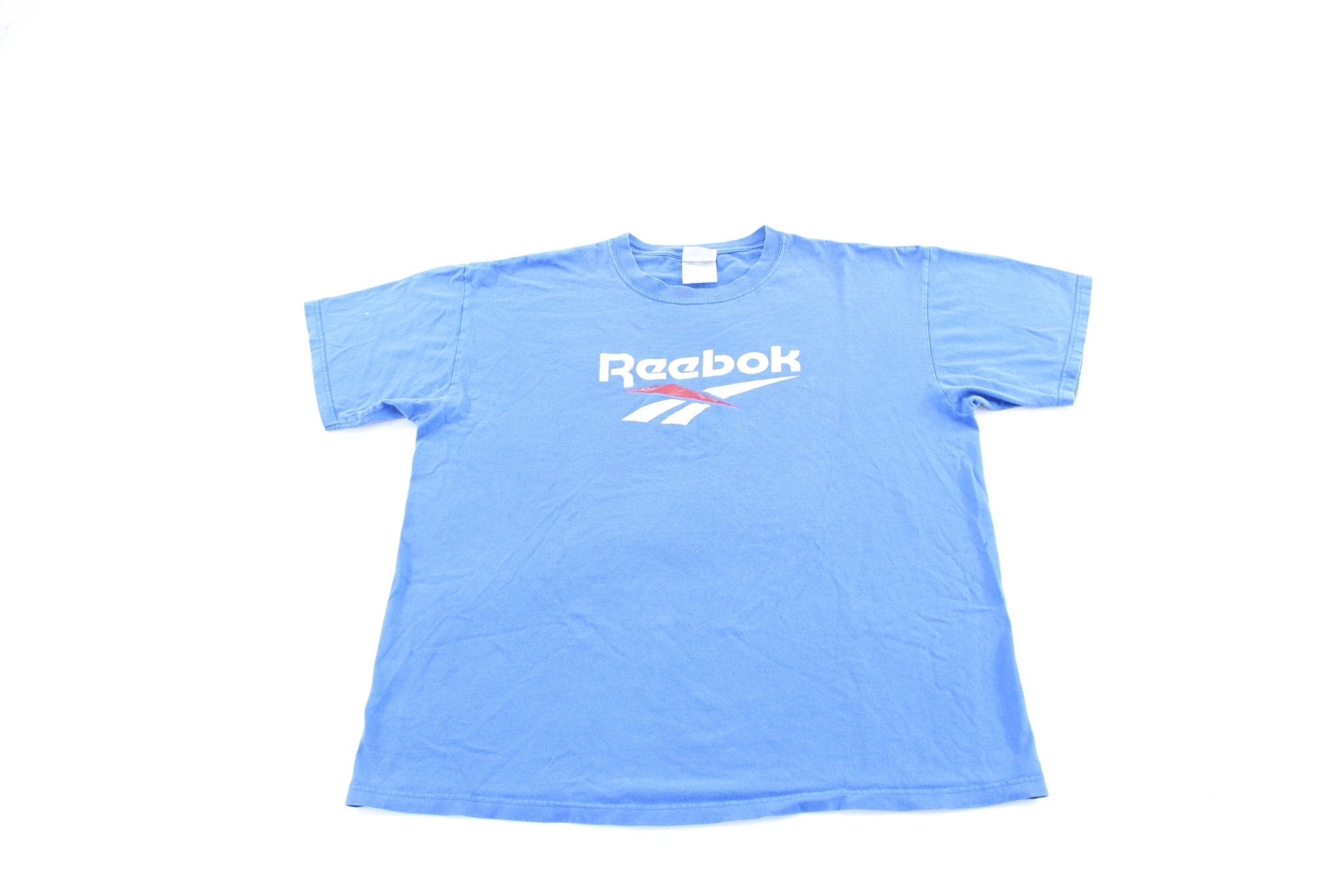 Vintage Reebok Logo Blue T-Shirt –