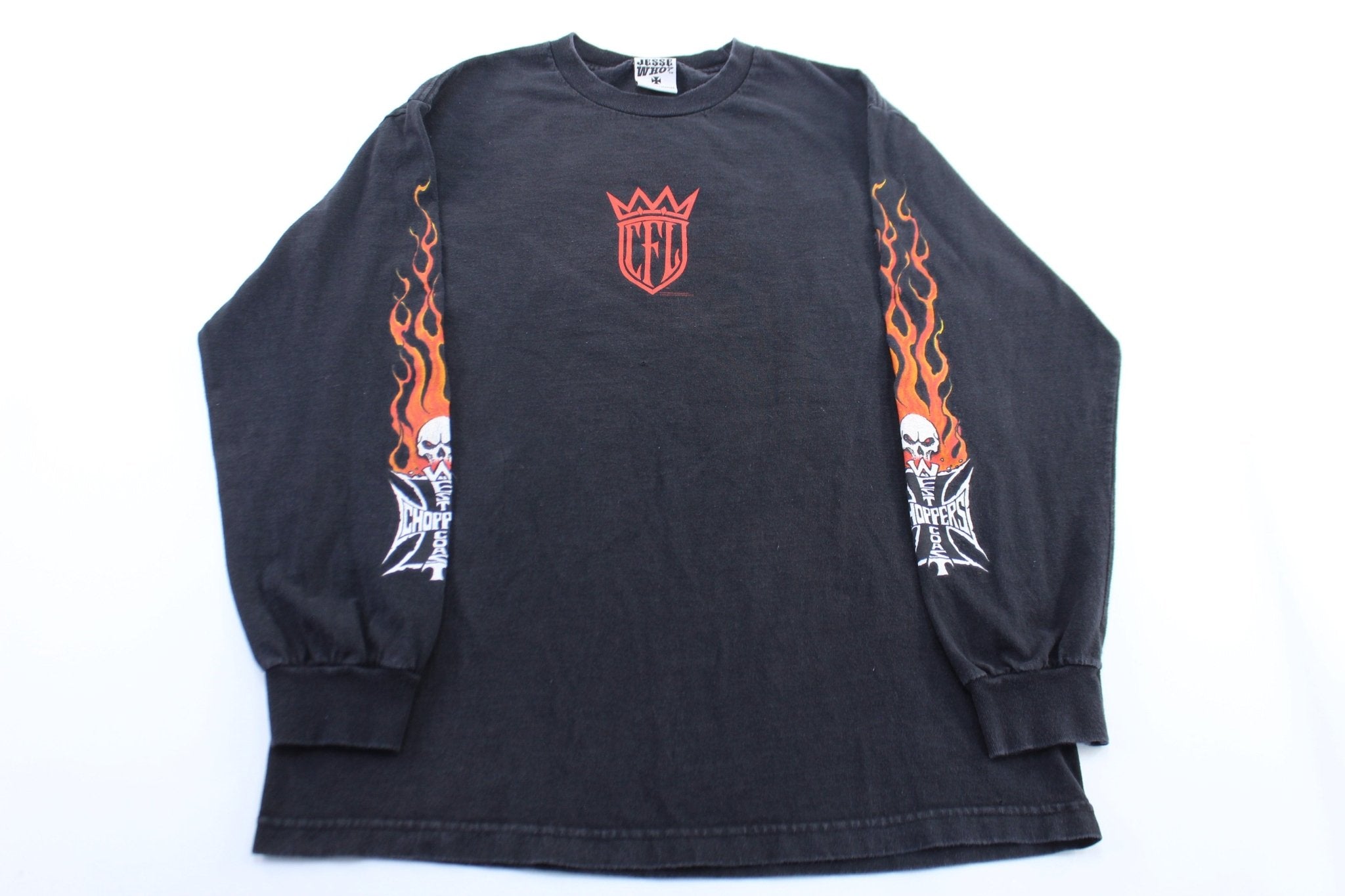 Vintage West Coast Choppers Long Beach, California Flame LS T 