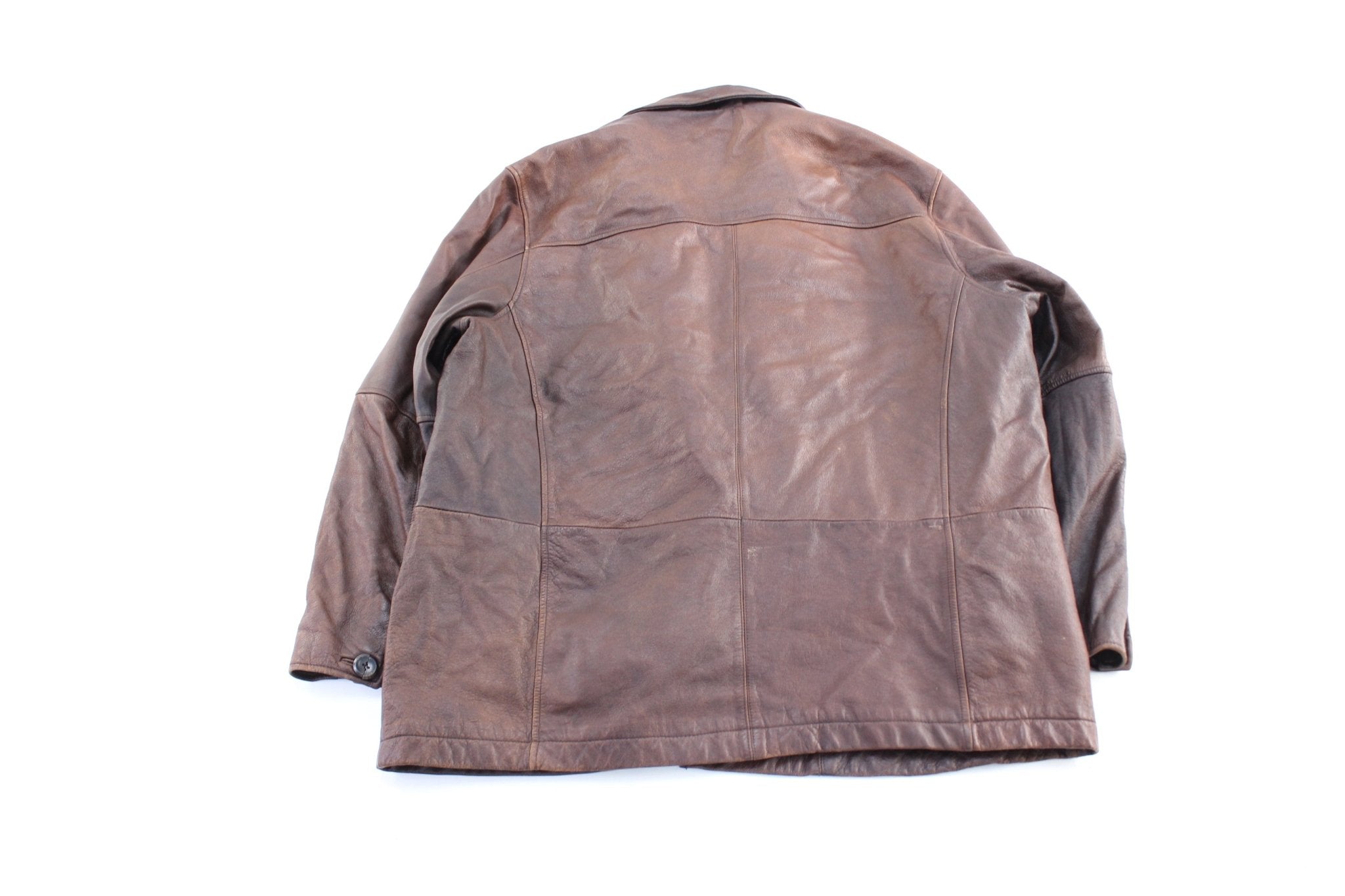Wilson's Leather M. Julian Brown Leather Coat - ThriftedThreads.com