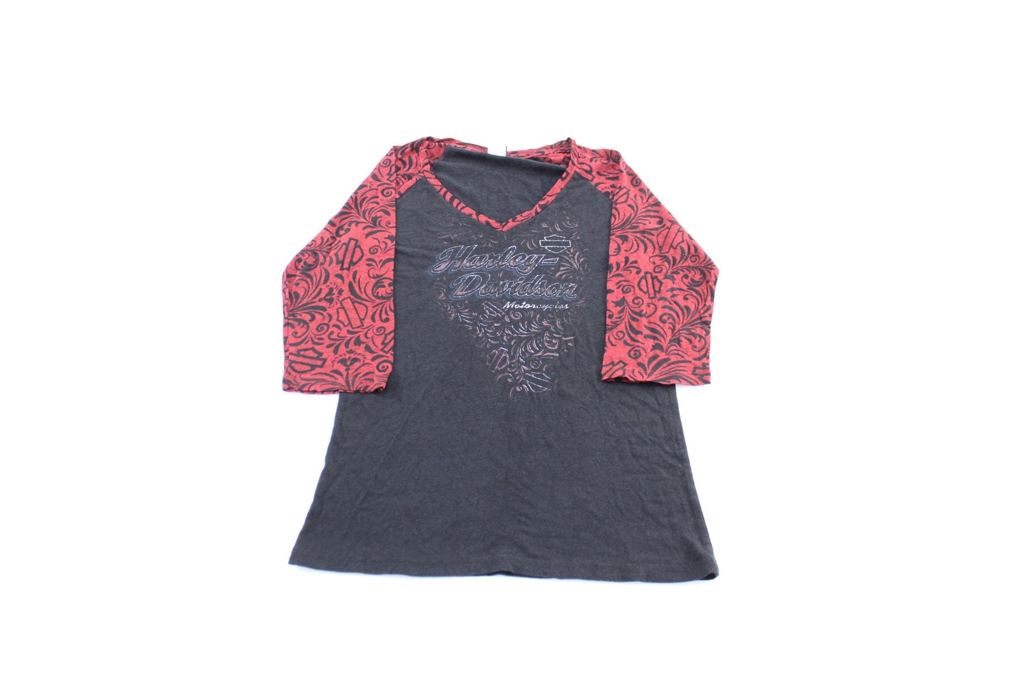 Women's Harley Davidson Motorcycles Burleson, Texas T-Shirt - ThriftedThreads.com