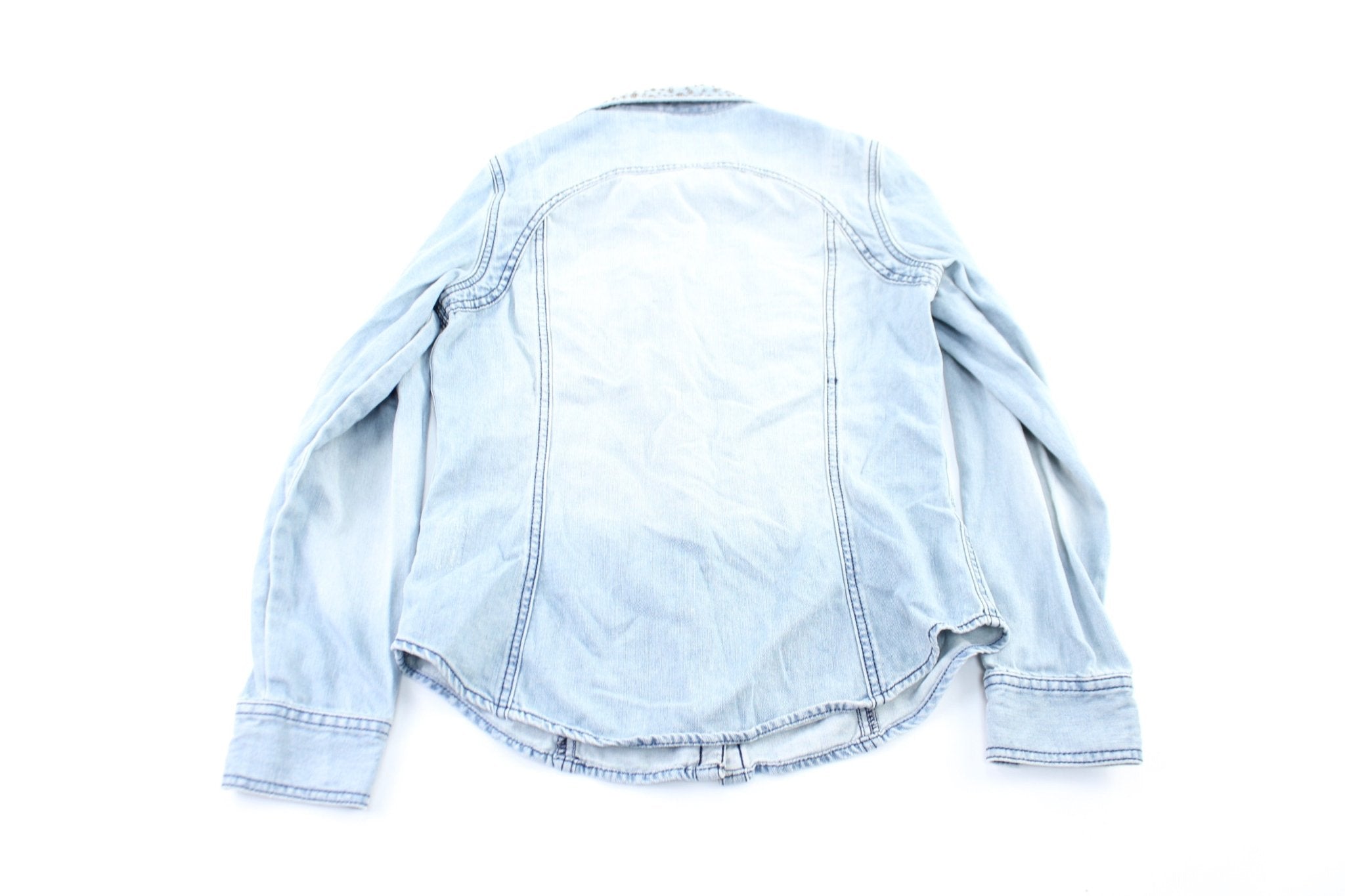 Women's Harley Davidson Motorcycles Denim Button Down - ThriftedThreads.com