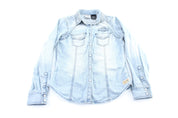 Women's Harley Davidson Motorcycles Denim Button Down - ThriftedThreads.com