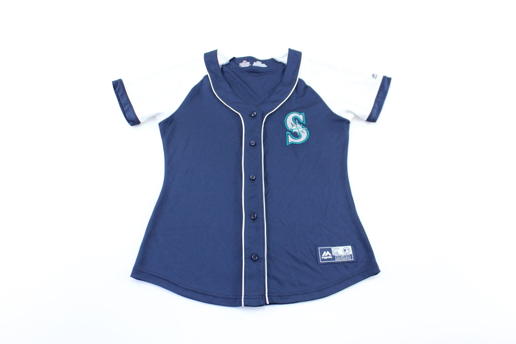 Women's Majestic Seattle Mariners Embroidered Baseball Jersey