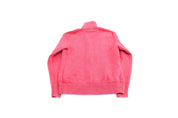 Women's Polo by Ralph Lauren Embroidered Logo Hot Pink Zip Up Sweater - ThriftedThreads.com