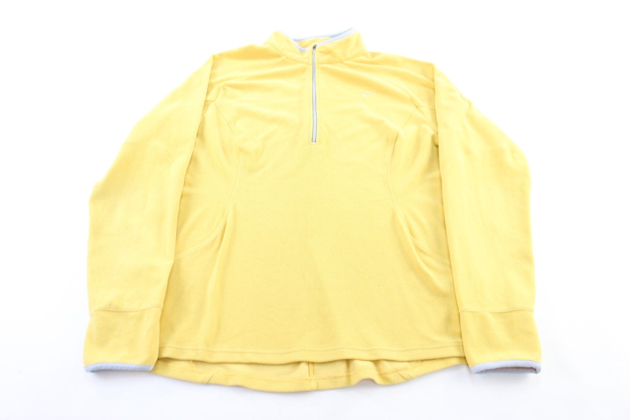 Women s Y2K Nike Embroidered Logo Yellow Zip Up Jacket ThriftedThreads