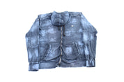 Y2K Affliction Embroidered Blue Zip Up Hoodie - ThriftedThreads.com