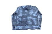 Y2K Affliction Embroidered Blue Zip Up Hoodie - ThriftedThreads.com